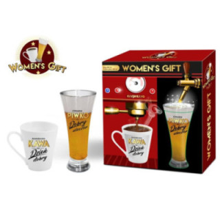 Kubek 300ml +szklanka 300ml Women`s Gift